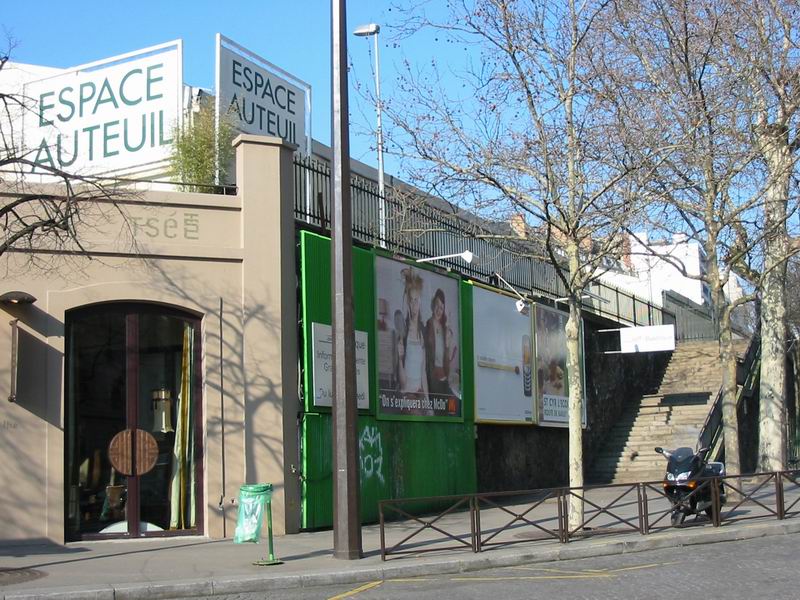 Cot Est de la Gare d'Auteuil-Boulogne au 22 Fvrier 2003