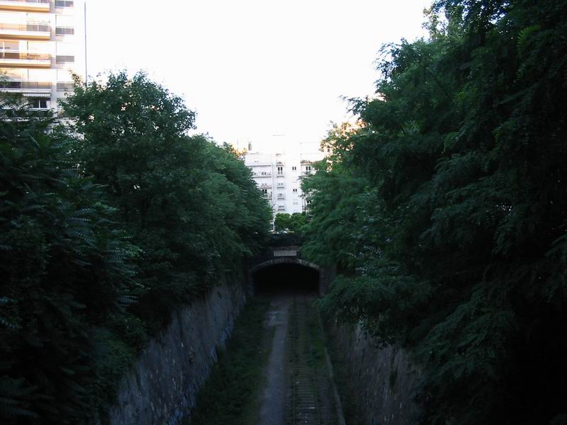 Tunnel au niveau de la Gare de Montsouris au 09 Juillet 2003
